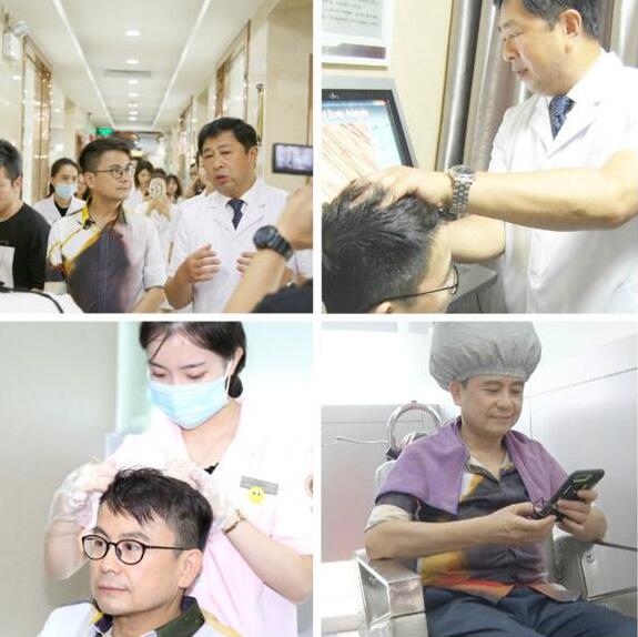 新生植发医师团队为发友术前检查.jpg